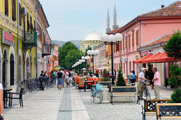 Shkodër – rue piétonne