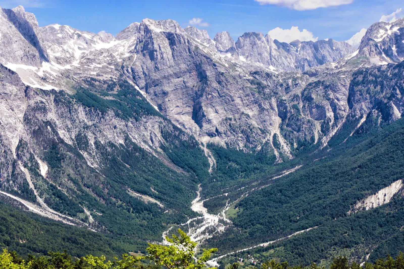 Panorama des Alpes albanaises
